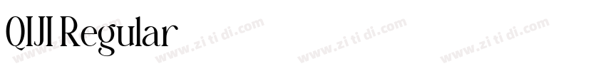QIJI Regular字体转换